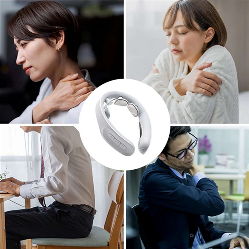 Mytrex Dr.Heat Neck Masajeador de cuello negro con EMS y calor