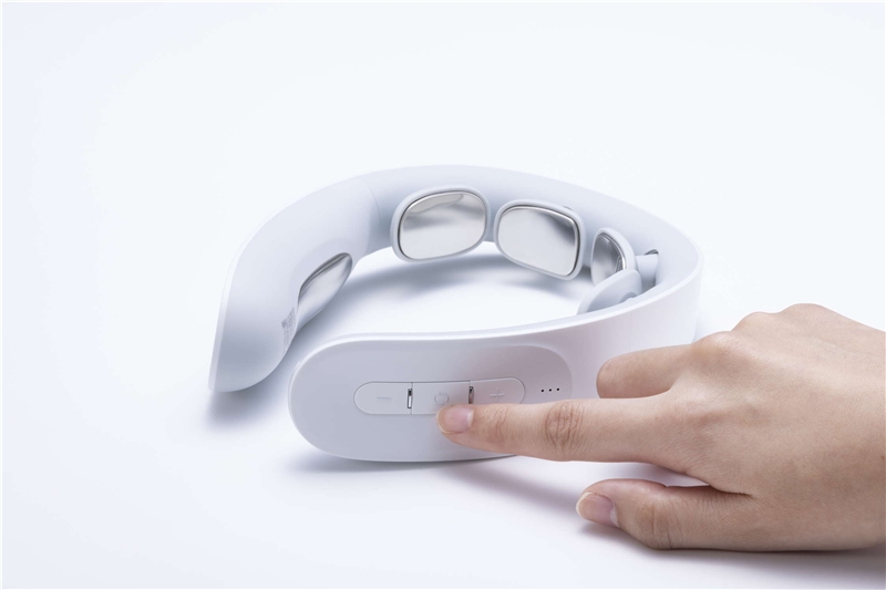 Mytrex Dr.Heat Neck Masajeador de cuello blanco con EMS y calor