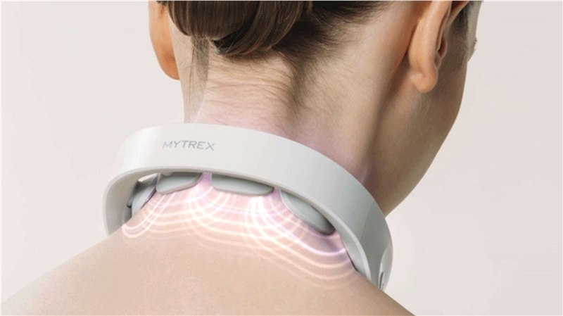 Mytrex Dr.Heat Neck Masajeador de cuello blanco con EMS y calor