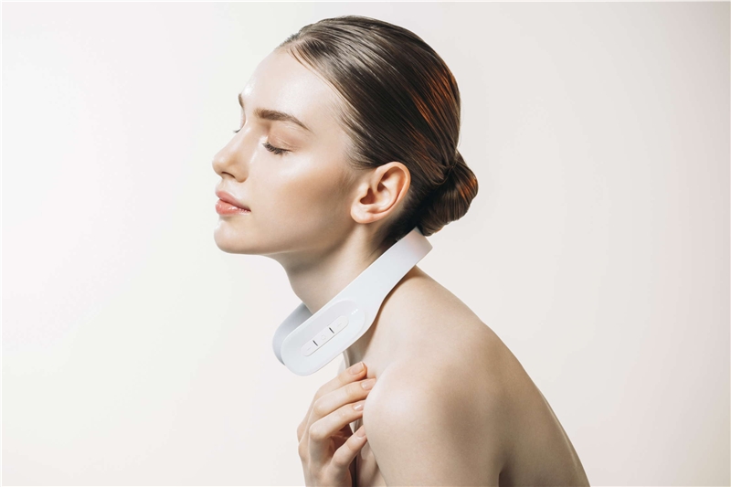 Mytrex Dr.Heat Neck Masajeador de cuello blanco con EMS y calor