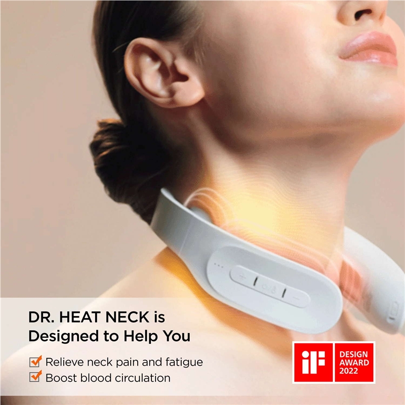 Mytrex Dr.Heat Neck Masajeador de cuello blanco con EMS y calor