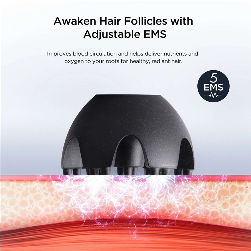 Mytrex Head Spa Pro Masajeador facial y capilar con EMS que estimula el crecimiento del cabello