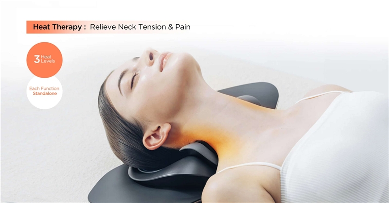 Mytrex Medi Neck Masajeador con tracción de cuello, EMS y calor