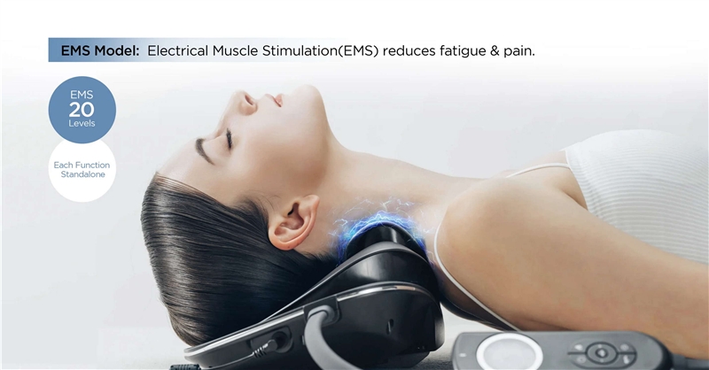 Mytrex Medi Neck Masajeador con tracción de cuello, EMS y calor