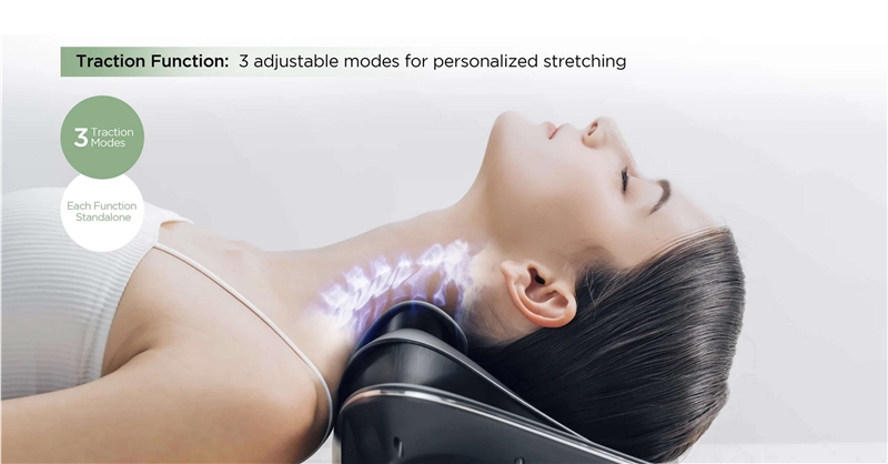 Mytrex Medi Neck Masajeador con tracción de cuello, EMS y calor