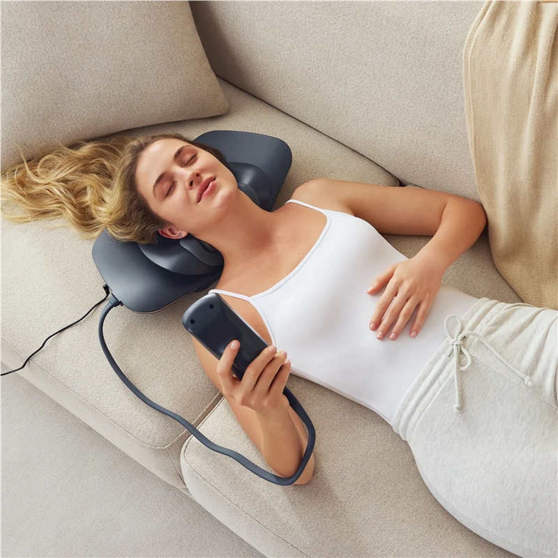 Mytrex Medi Neck Masajeador con tracción de cuello, EMS y calor