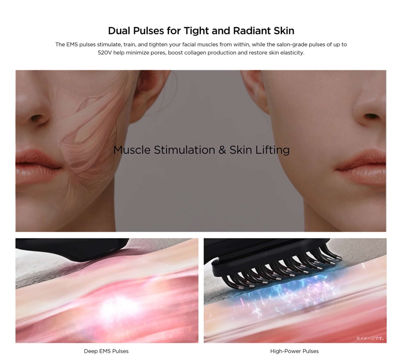 Mytrex Prove EMS Dispositivo de Belleza 3-en-1 Reafirmante y Lifting (Para Cuero Cabelludo/Cara/Cuerpo)