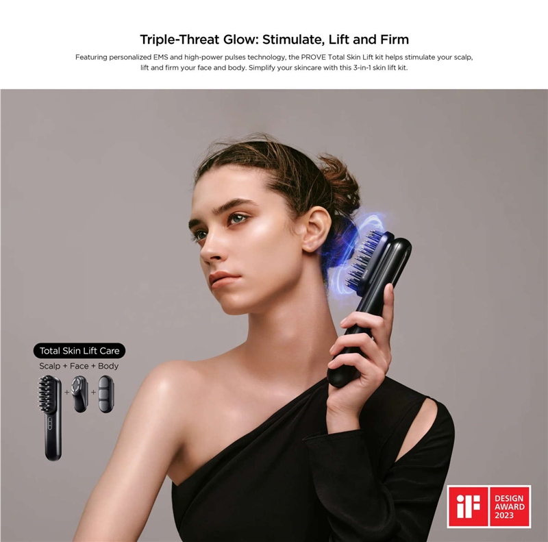 Mytrex Prove EMS Dispositivo de Belleza 3-en-1 Reafirmante y Lifting (Para Cuero Cabelludo/Cara/Cuerpo)