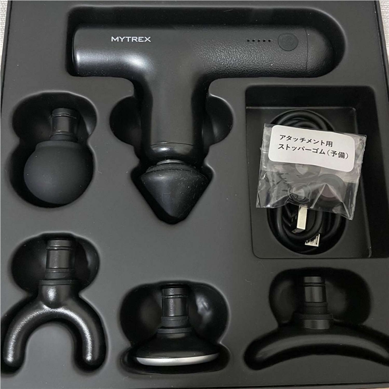 Mytrex Rebive Air Mini pistola de masaje corporal color negro