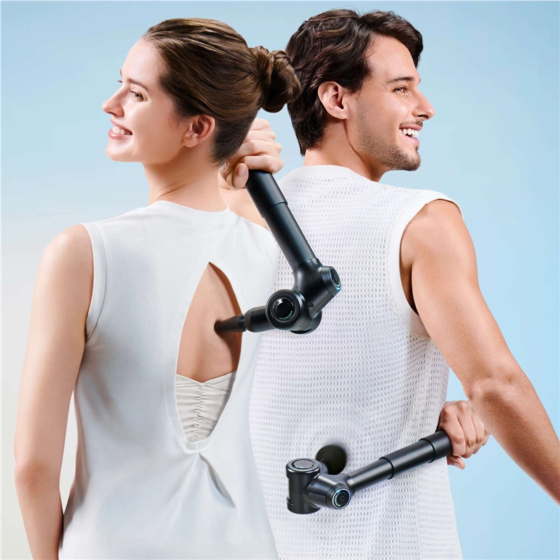 Mytrex Rebive EX FIT Pistola de masaje corporal ajustable negra